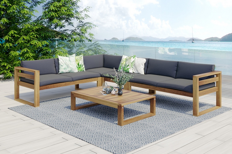 Подушки для садовой мебели на террасе